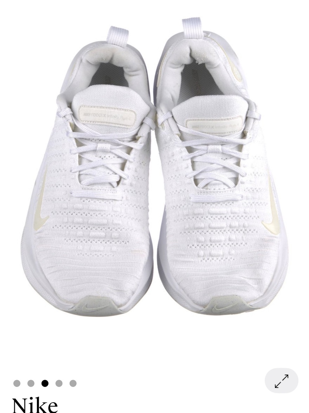 Nike White Knit Men's Athletic Sneakers